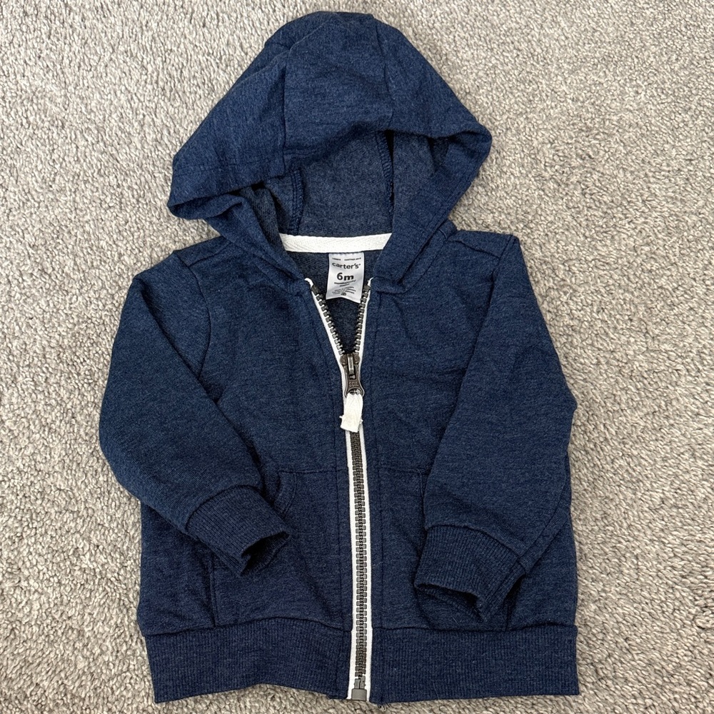 Carter's Navy Blue Hoodie Zip-Up